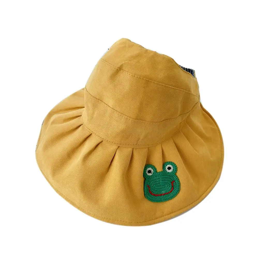 

Шляпа от солнца для детей и взрослых, летняя, с принтом в виде лягушки и моркови, для мальчиков и девочек, Складывающийся козырек