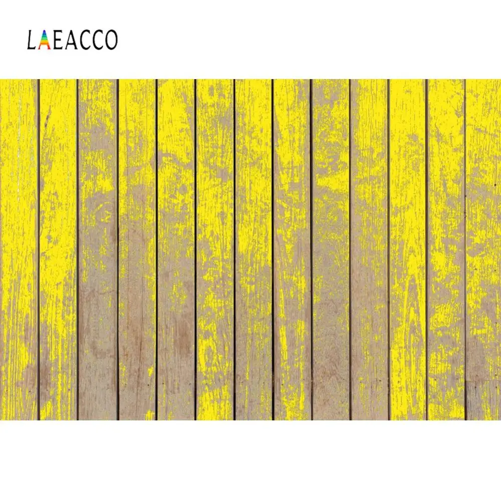 Фон для фотосъемки Laeacco деревянные доски желтого цвета текстура деревянной декор