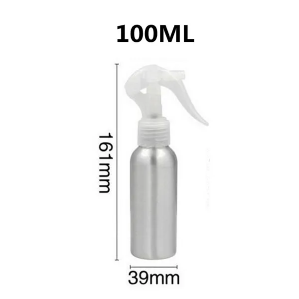 100ML 1 шт. 30/50/100/120/150/250 мл Алюминий бутылки мышки спрей бутылка тумана Алюминий бутылка для пополнения Мышь спрей бутылка s - Цвет: 100ML