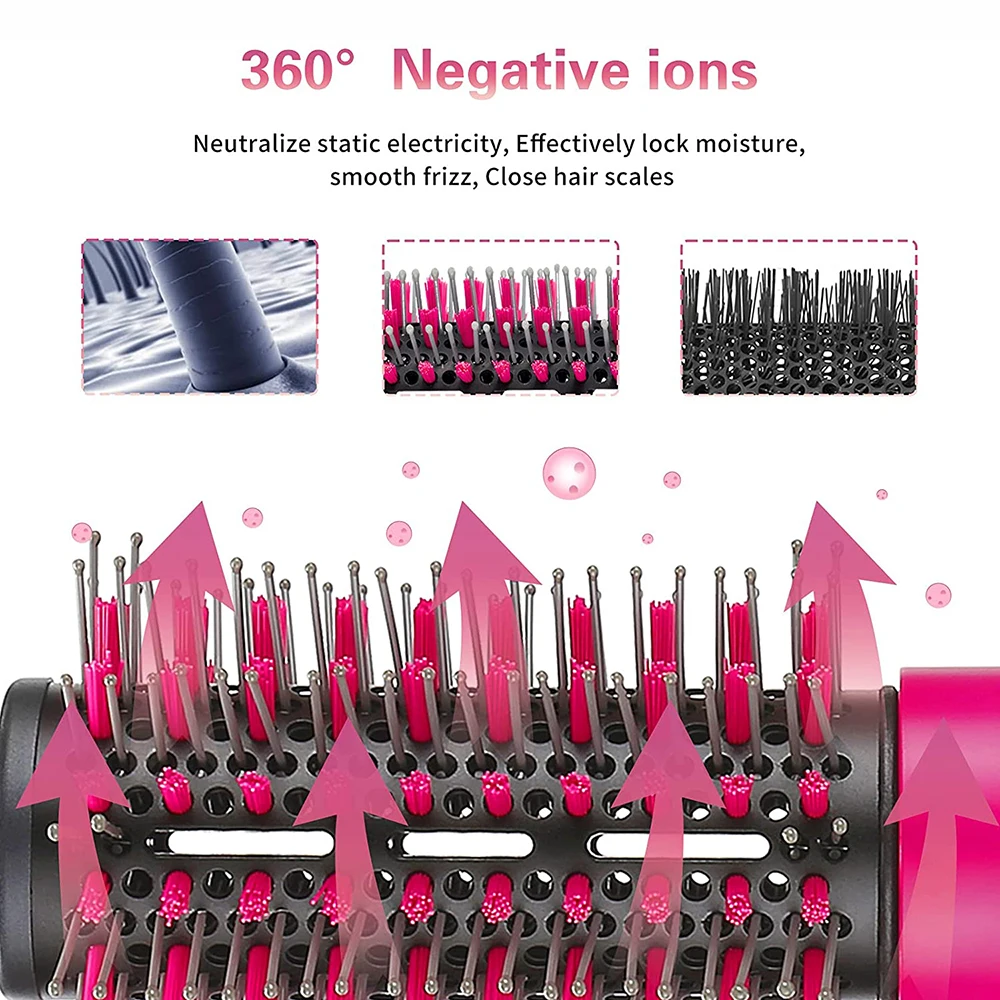 Один шаг фен и вольюмайзер горячий воздух кисть 4 в 1 щетка использования