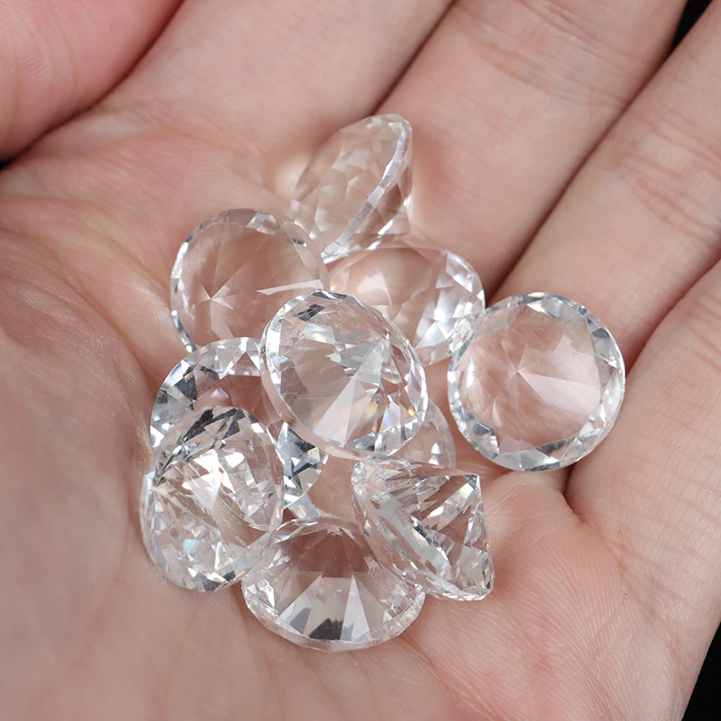 

Glass Rhinestones Pendant Necklace Clear Crystal Pendant Lights Shining Tiny Diamond Pendant DIY Earring Jewelry Accessories