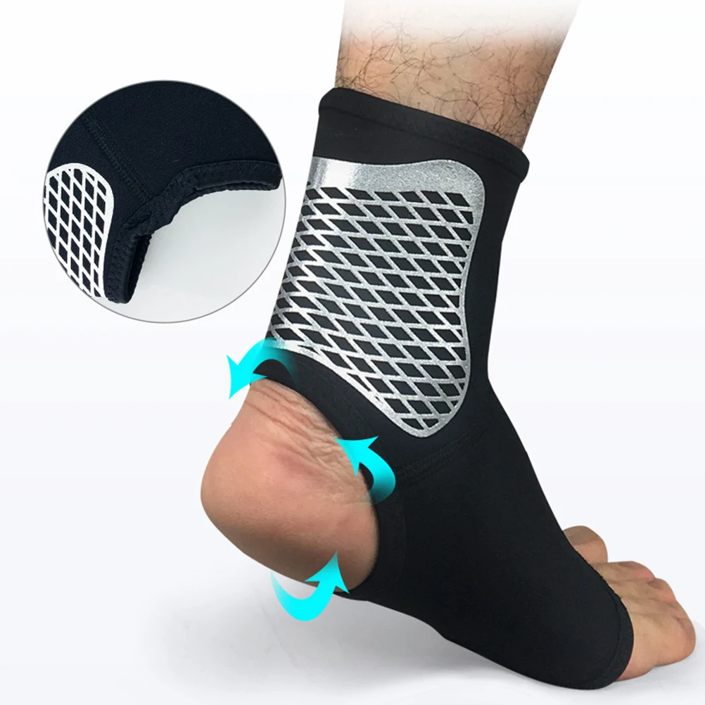 

2pcs Breathable Sports Ankle Protector Ankle Care Sleeve For Exercising Running Fitness Basketball