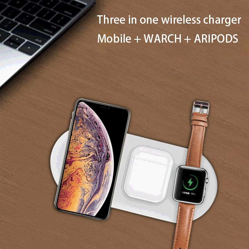 Беспроводное зарядное устройство для iPhone X XS MAX XR 8 быстрая Беспроводная Полная