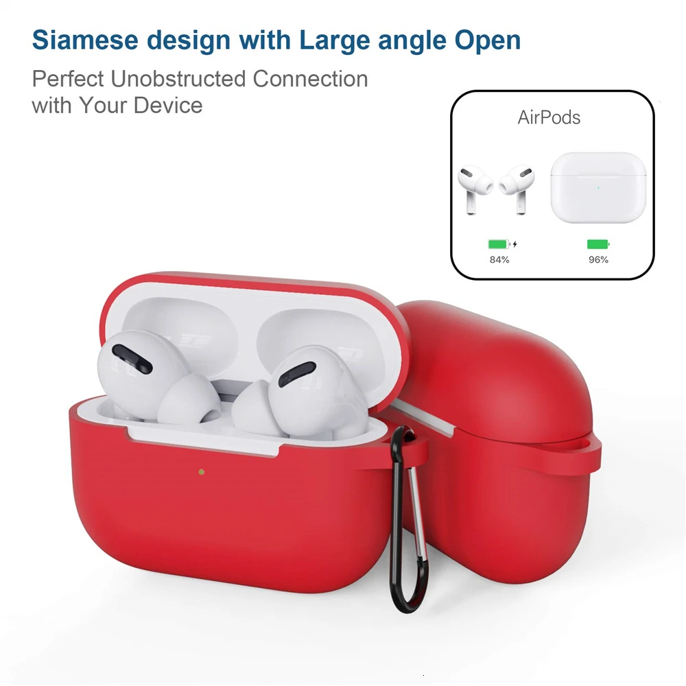 Чехлы для наушников Защитный чехол Apple AirPods pro Чехол 2019 Мягкий силиконовый с