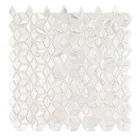 Белая ромбовидная ракушка, мозаичная плитка, перламутр, декоративная плитка для кухни, ванной, настенная плитка, фоновая плитка