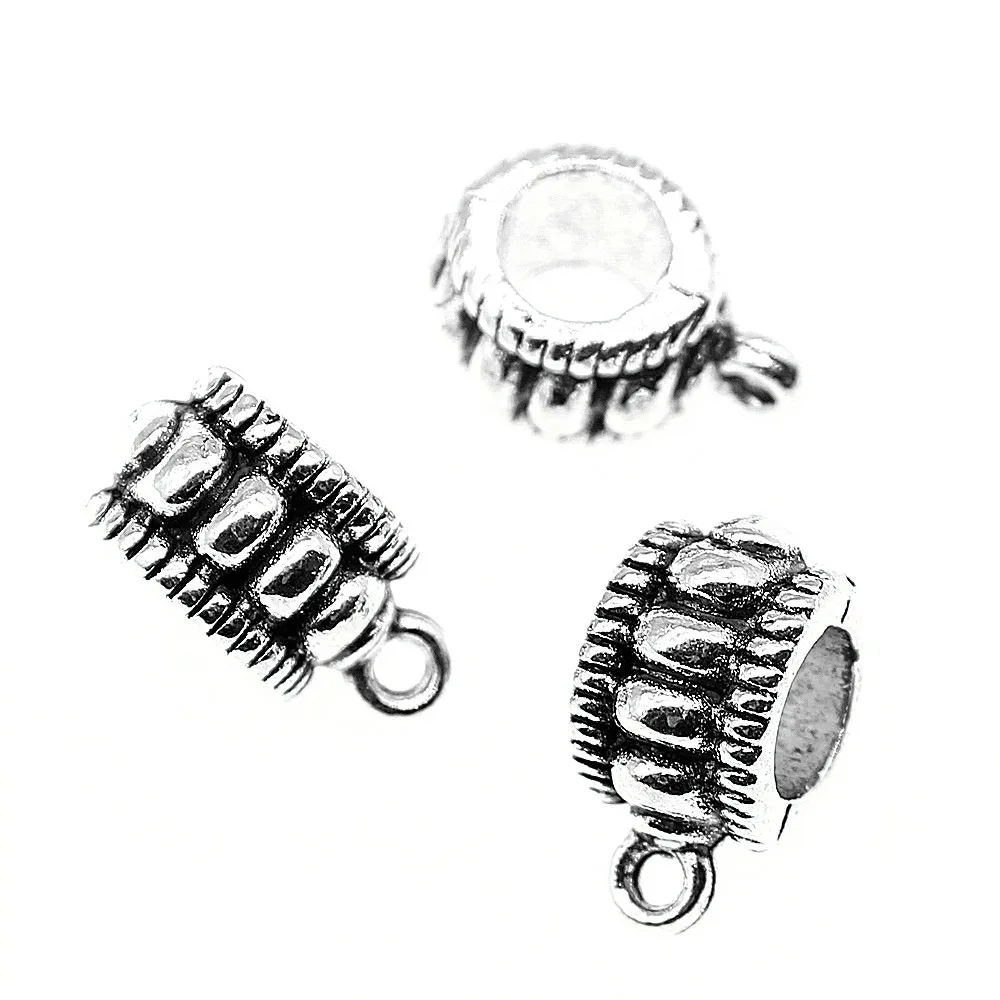 

10pcs 12x9x6mm Beads Bails For Jewelry Making DIY Necklace Bracelet Beads Bails Charms Charm Beads Bails