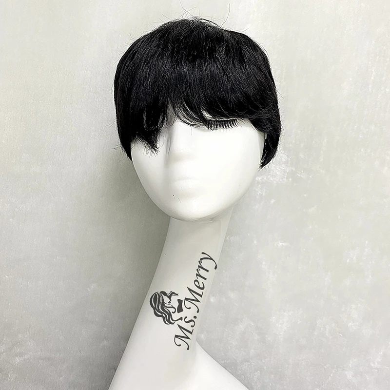 Парики из человеческих волос Ms.Merry для празднования/парик прямых с короткими