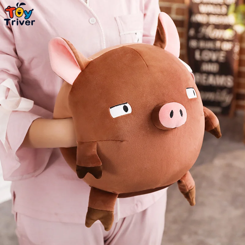Kawaii Pig Hand более теплая подушка Подушка плюшевая игрушка Triver Мягкая кукла ребенок день рождения девочки подарок Декор для дома, магазина Прямая