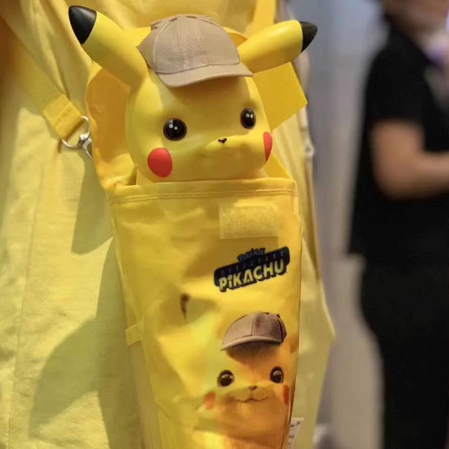 Detektiv Pikachu Popcorn Eimer Spielzeug Nette Pikachu Modell Wasser Tassen Für Kinder Stroh Tasse Tasche Geburtstag Geschenke Pockballs Monster Spielzeug