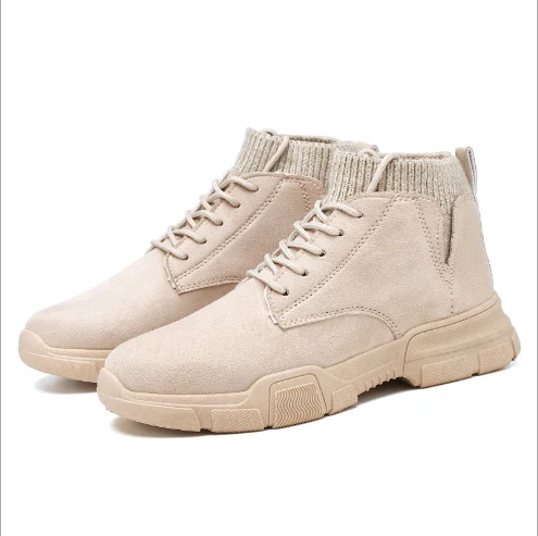 Ботинки для мужчин осень/зима 2019 новый стиль с флисом средний и Высокий Верх