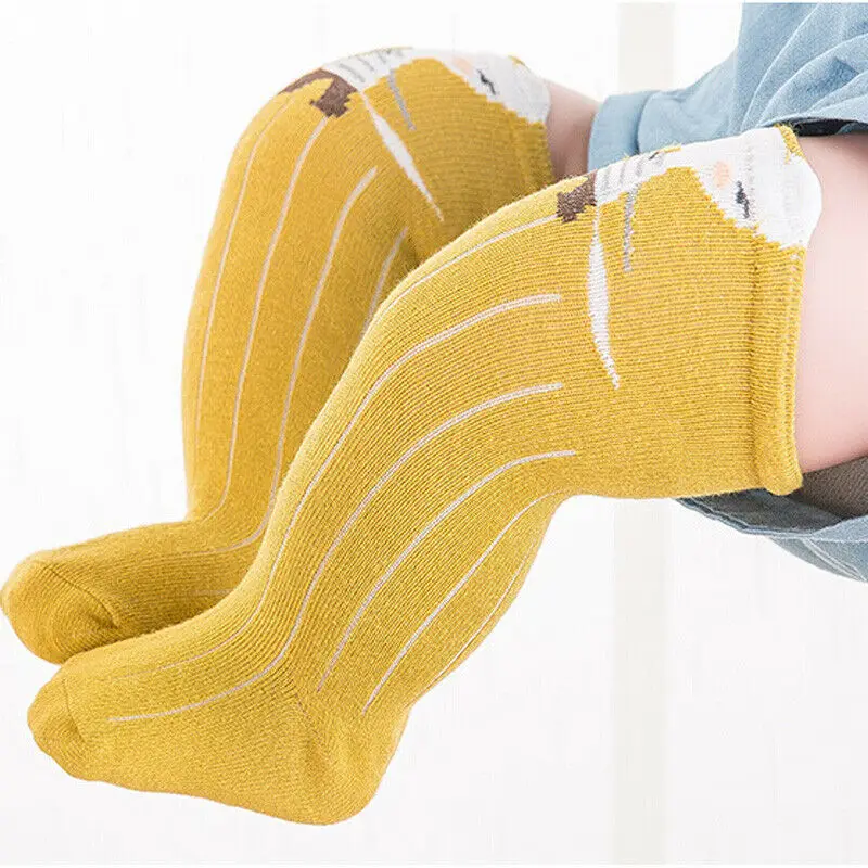 Hot Baby Kids Toddlers Knee High Socks Tights Leg Warmer Boy Girl animal infant Soft Cotton Stockings 0-3Y 1 Pair Unisex | Детская