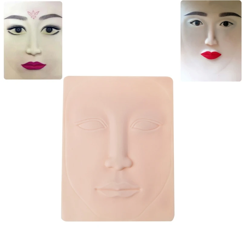 

3D Silicone Face Tattoo Practice Skin High Quality Design False Skins For Beginners Tattoo Permanent Makeup Practice