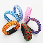 Браслет из Паракорда 550, 7 шнуров, для выживания, ручной работы, регулируемый, для кемпинга, пеших походов