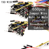 650pcs jump wire cable male to male jumper wire for arduino breadboard solderless flexible breadboard jumper wires cables