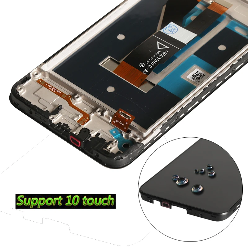 original lcd for realme c11 2021 rmx3231 lcd display with frame 10 touch points screen replacement for oppo realme c11 6 52inch free global shipping