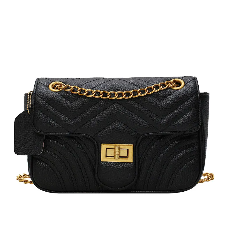 

2020 popular bags female chain small square bag fashion wild lock buckle shoulder bag schoudertas dames ladies crossbody bags