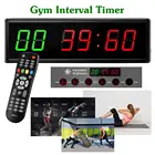 Таймер 1,5 дюйма, 6 цифр, светодиодный, для бокса, тренажерного зала, кроссфита, tabata, EMOM, программируемый интервал, обратный отсчетвверх, секундомер, Часы реального времени