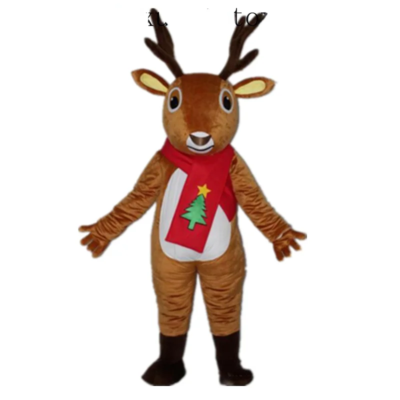 Traje de Mascota de ciervo, juego de rol, disfraz de Navidad, Carnaval, evento de Halloween, disfraz de Cosplay