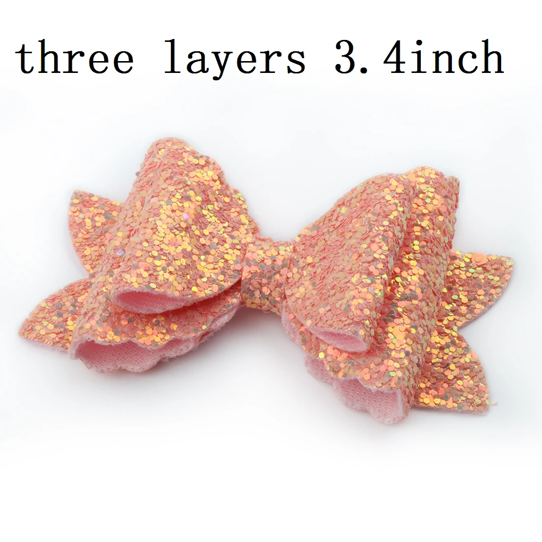 three layers-2 1 шт., заколки для волос для девочек, блестящие банты с зажимом, 3 дюйма, заколка-бабочка, заколки для волос, принт в виде сердца, звезды, патриотизм, точечный дизайн - Цвет: three layers-2