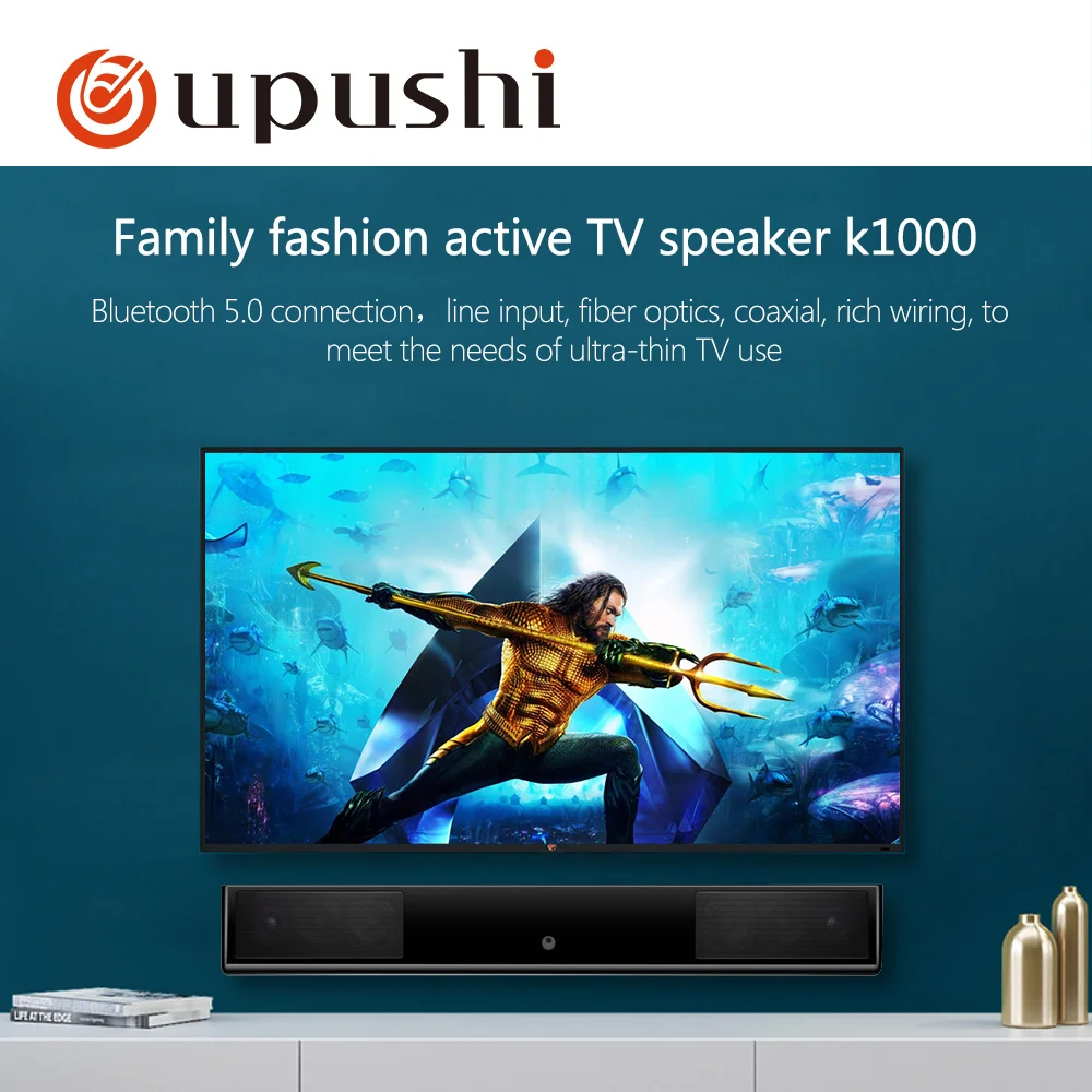 Oupushi Bluetooth ТВ беспроводной динамик стерео домашний кинотеатр Hifi Колонка USB