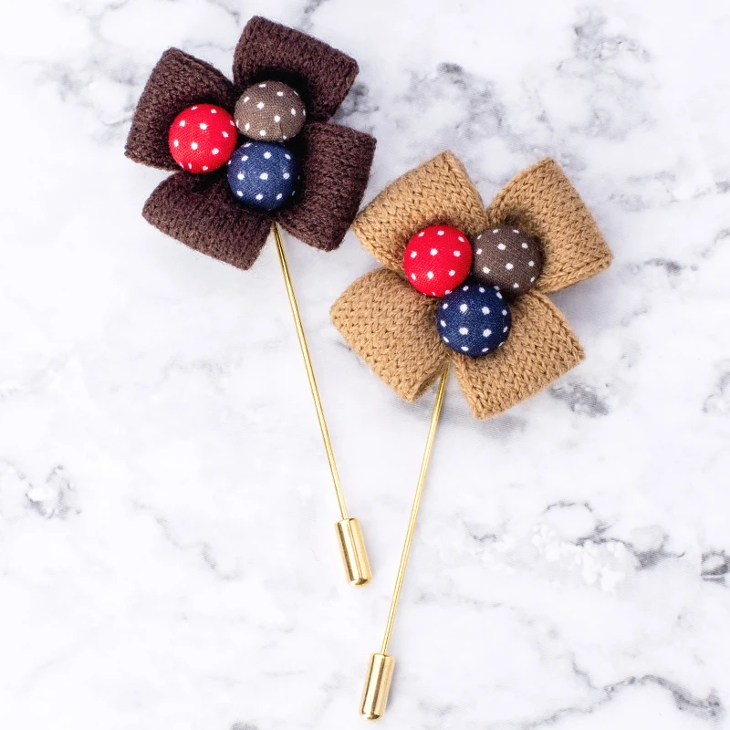 Винтажная брошь в виде цветка для мужчин и женщин булавка лацкана свадьбы