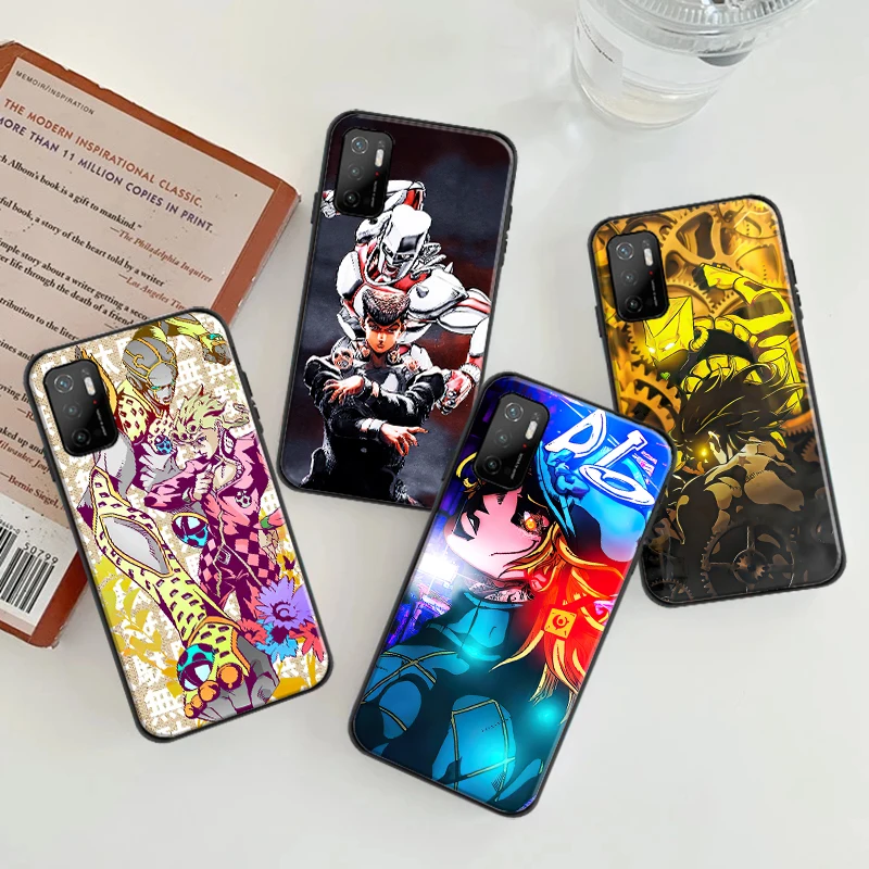 

JOJO’S BIZARRE ADVENTURE OVER HEAVEN Phone Case For Xiaomi POCO F3 GT X3 Pro X3 GT M3 M3 Pro X3 X3 NFC Silcone Black Cover