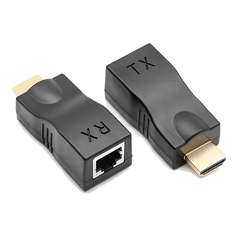 4k * 2k адаптер сигнала Rj45 HDMI совместимый удлинитель до 30 м в длину более Cat5e/6 Utp
