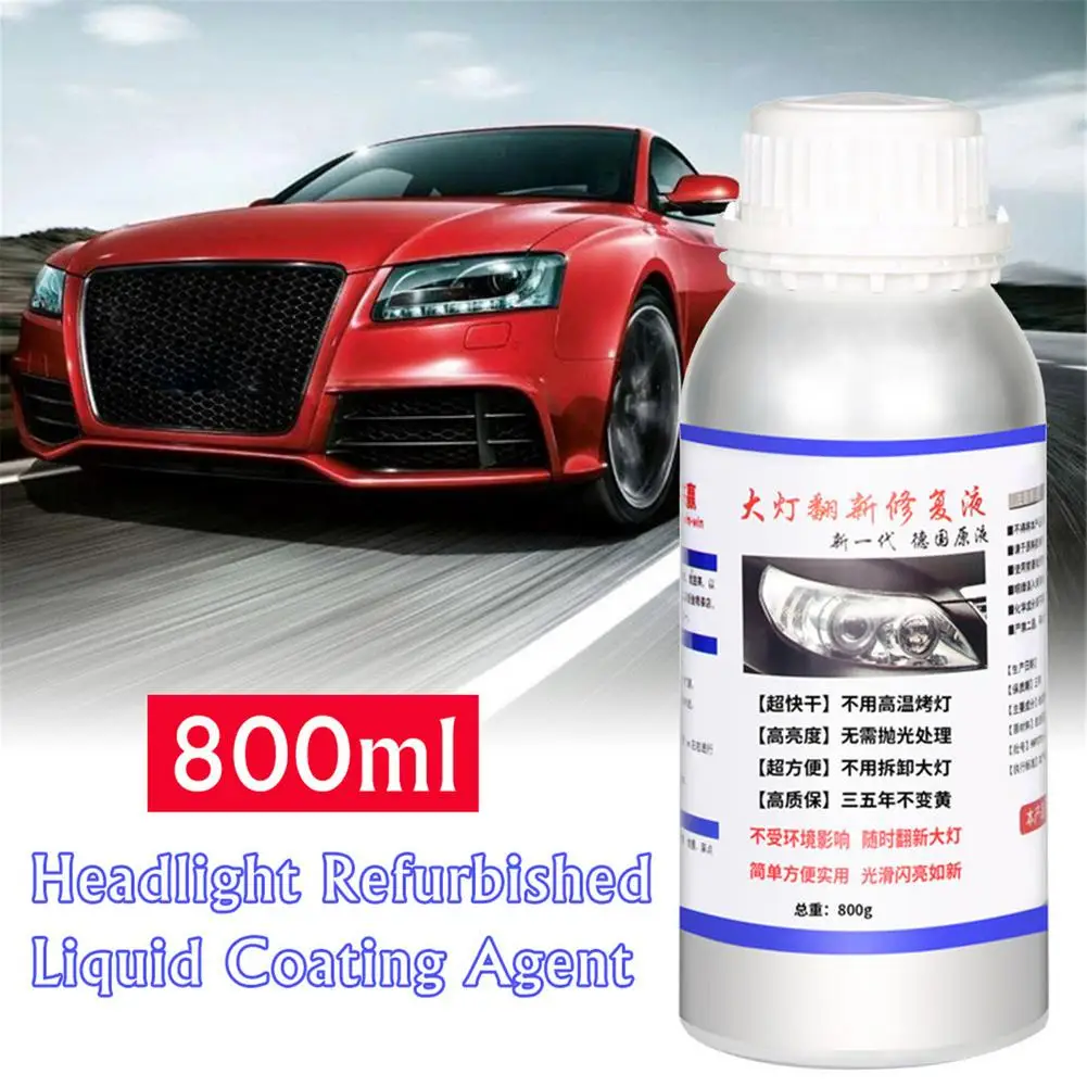 

800ml Car Headlight Repair Kit Set Headlight Refurbished Liquid Coating Agent Automotive Repair Equipment Drop Shipping Hot