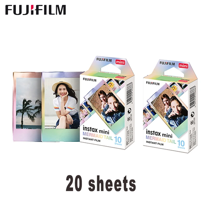 

Fujifilm Instax Mini 11 8 9 Film mermaid tail Fuji Instant Photo Paper 20 Sheets For 70 7s 50s 50i 90 25 Share SP-1 2 Camera