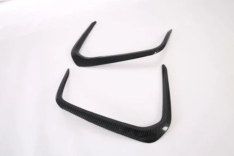 Carbon fiber style Для Toyota Sedan Corolla E210 Prestige Altis автомобильные аксессуары передняя противотуманная фара крышка отделка литиевая рамка украшение - Цвет: Carbon fiber style