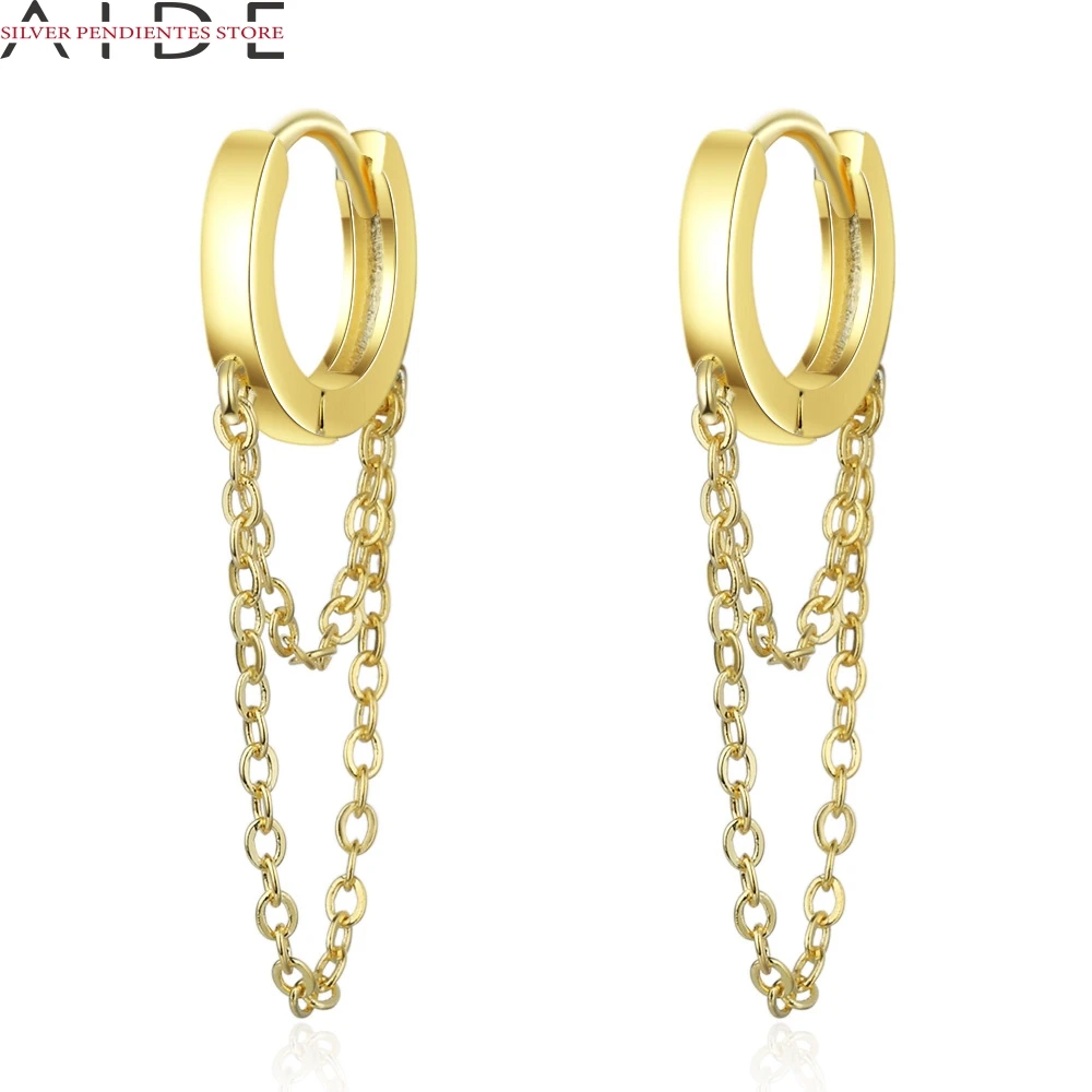 

AIDE Gold Cross Star Moon Huggie Earrings For Women 925 Sterling Silver Hoop Earrings Dangle Sliver Jewelry Pendientes Mujer