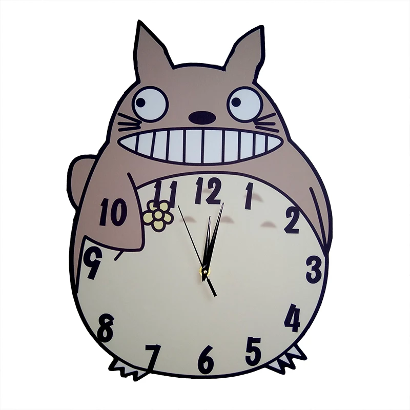 16 &quotАниме Тоторо Мой сосед улыбка кошка настенные часы ручной цветок домашний