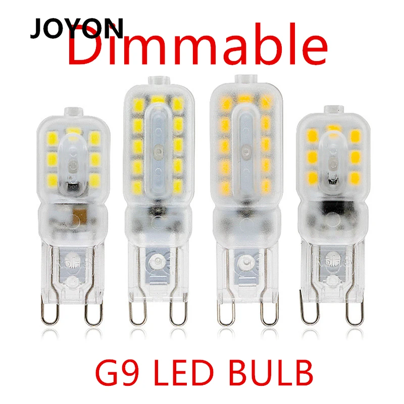 

10PCS G9 LED Bulb 3W 5W Light Bulb Dimmable AC220V LED Lamp SMD2835 Spotlight Chandelier Lighting Replace 20W 30W Halogen Lamp