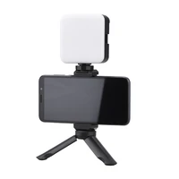 phone vlog tripod selfie led fill light with mobile clip bracket smartphone video studio recording handle
