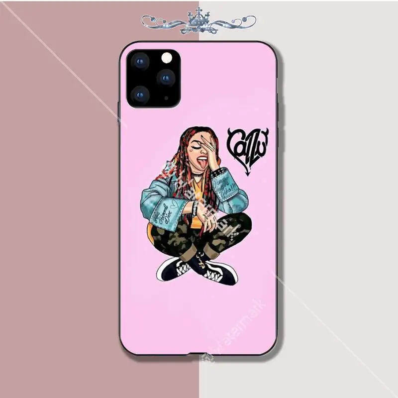 

YJYDNHBD Singer Cazzu Girl soft TPU black case cover for iphone 5s se 2020 6 6s 7 8 plus x xs max xr 11 pro max coque