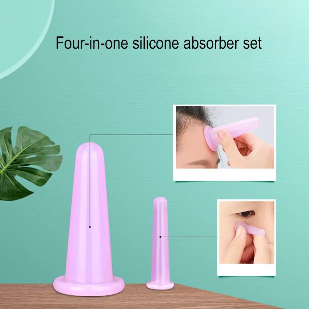 

High Permeability Silicone Cupping Household Vacuum Moisture Absorption Cupping Transparent Cupping Set