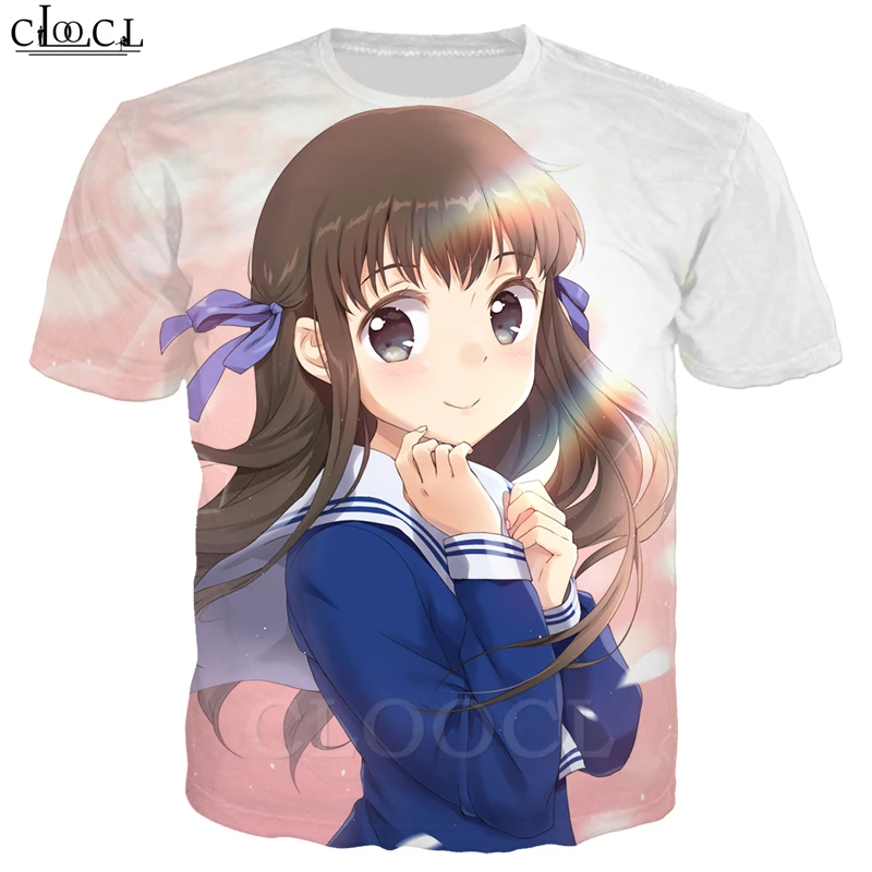 Аниме Фрукты корзина футболка 3D принт Герои мультфильмов футболки для мужчин и