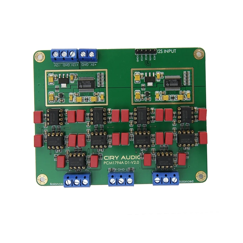 

PCM1794A DAC Decoder Board Balanced HiFi Parallel Board 24Bit 192KHz