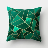 new golden marble geometric decorative cushion cover pillow pillowcase polyester 4545 throw pillow home decor pillowcover