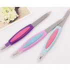 5 шт. кусачки для омертвевшей кожи 2 в 1 металлические пилки для маникюра и педикюра для дизайна ногтей Удаление кутикулы Триммер буферный триммер для кутикулы толкатель инструмент