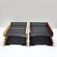 new office paper tray wooden metal double document trays a4 paper office document file paper letter tray organiser holder