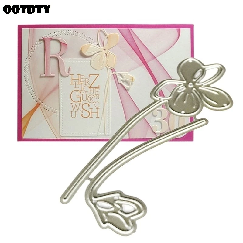 

Beautiful Flower Metal Cutting Dies Stencil Scrapbooking DIY Album Stamp Paper Card Embossing Decor Craft New Dies for 2020