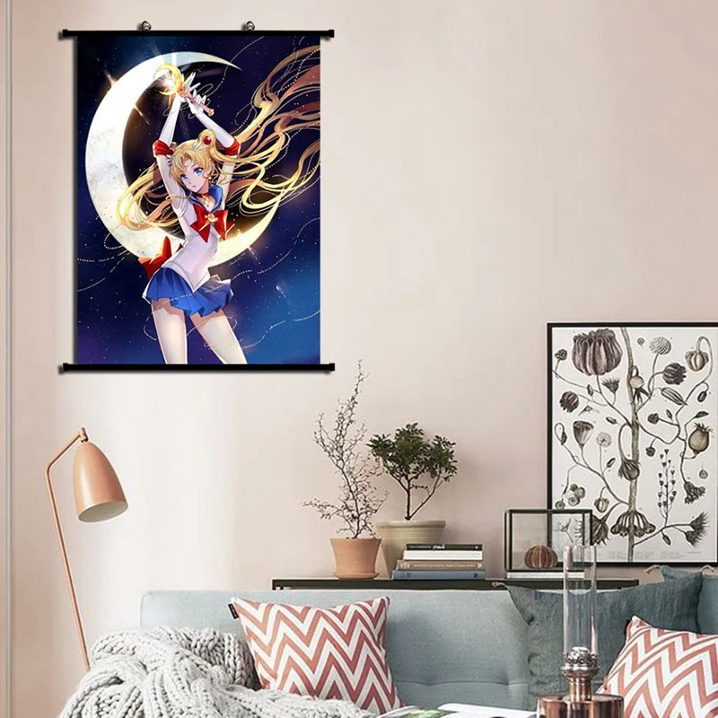 Винтаж Плакаты короткая футболка с героями из японского аниме Морячка картина