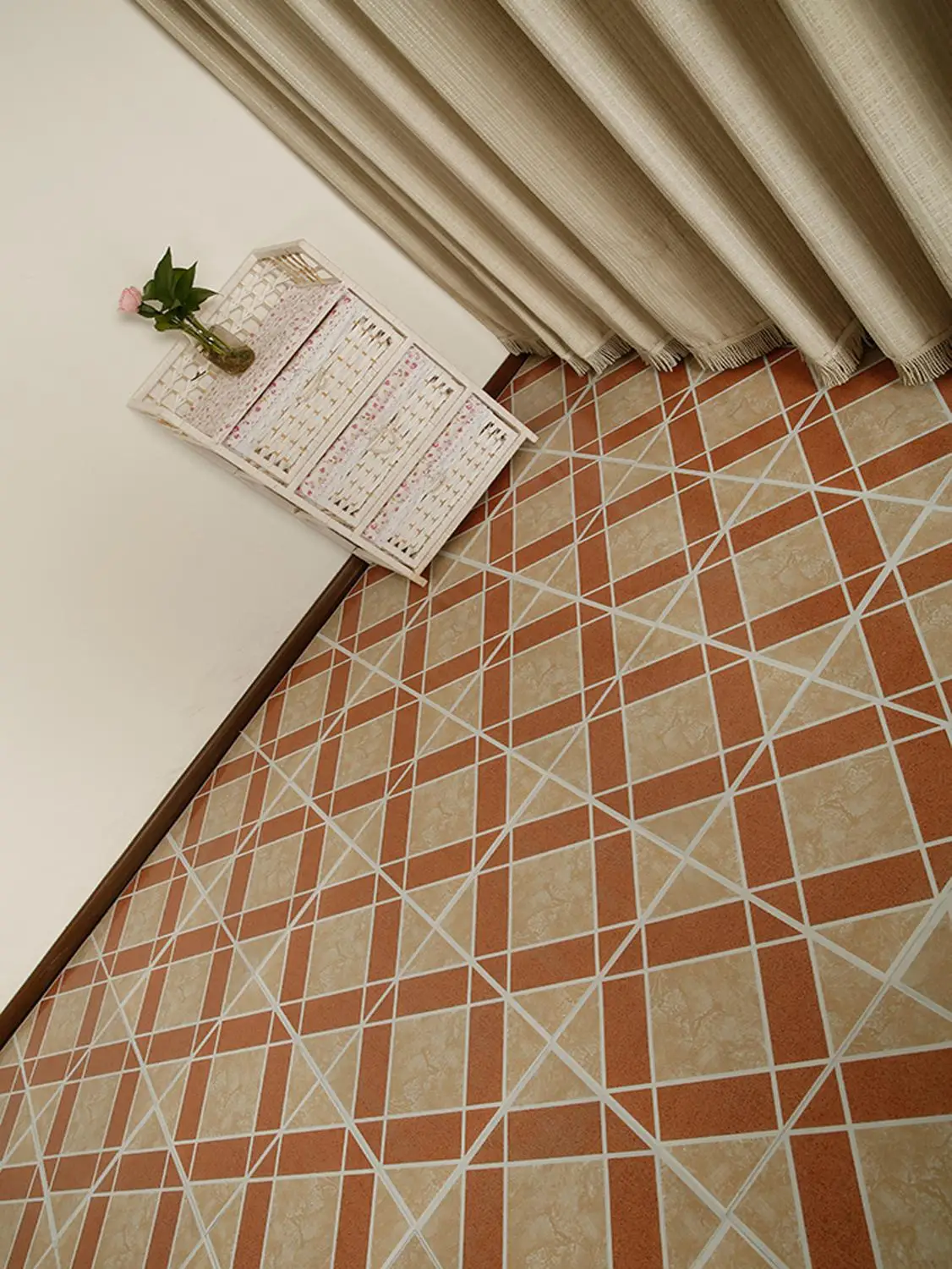 

Emulation Marble geometric bedroom living room background environmental protection self adhesive waterproof PVC Floor sticker