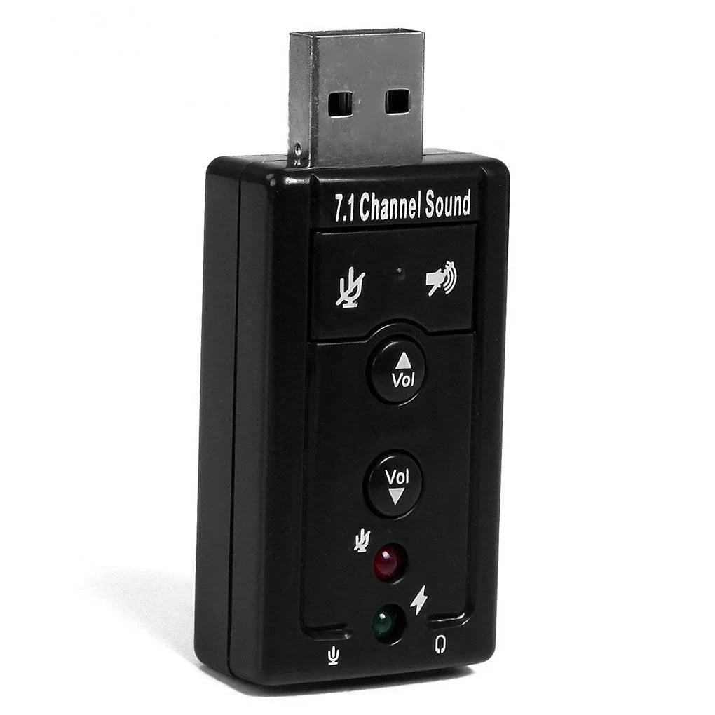 Внешняя звуковая карта USB 7 1 каналов 3D аудио адаптер 3 5 мм Замена гарнитуры