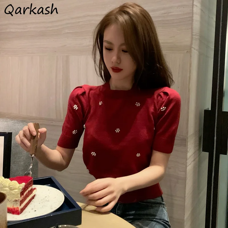 Футболка женская облегающая универсальная модная однотонная эластичная