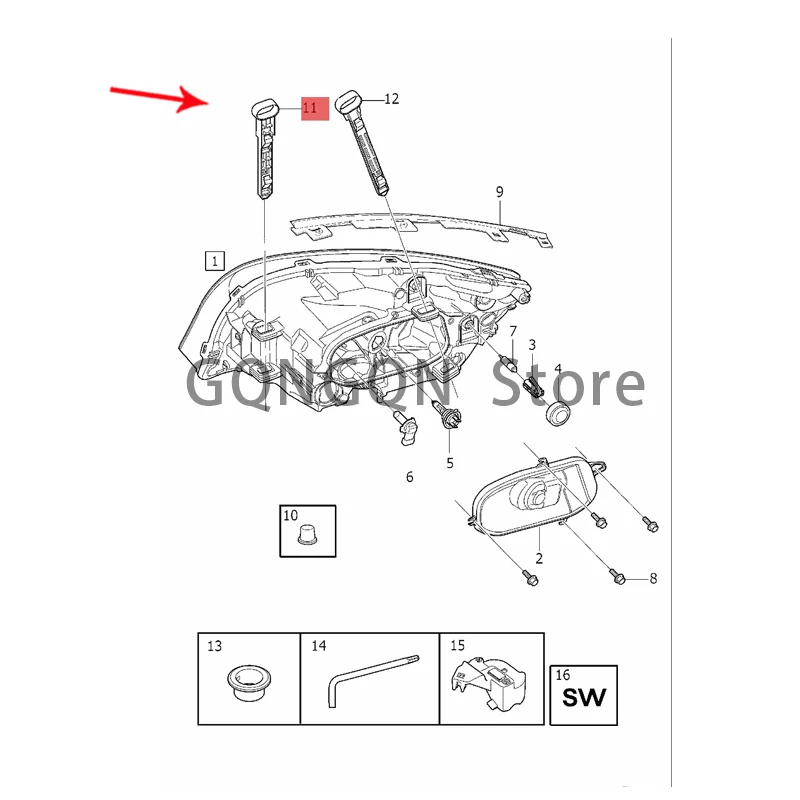 

CAR holder 2011-2019vol vov60 cross country v60 s60l s60 cross country s60 lamp inside fixing frame front illuminator bracket
