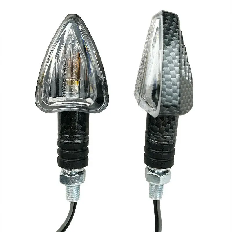 

4x E-marked MINI ARROW Motorbike Motorcycle Signal Indicators Light Bulb Carbon