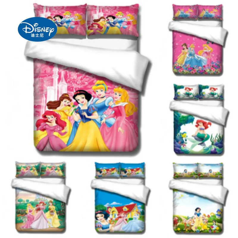 

Disney Bedding Set Princess Single Double Queen King Size Duvet Cover Children Bedroomduvet cover set Bedding Sets Luxury