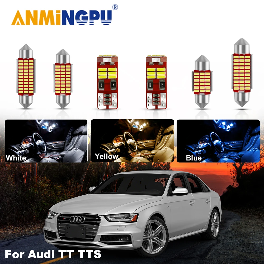 Комплект светодиодных фар Canbus для салона автомобиля Audi TT TTS 8N 8J 8N3 8N9 8J3 9 купе